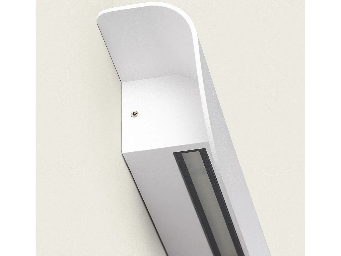 Ledkia Iluminación Exterior-Aplique de Pared Exterior LED 12W Aluminio Agerato Blanco
