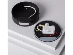 Ledkia Iluminación Exterior-Aplique de Pared Exterior LED 6W Aluminio Crono Gris 3000K Blanco Cálido Negro