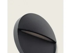 Sale Ledkia Aplique de Pared Exterior LED 3W CCT Seleccionable Superficie Circular Jade Negro