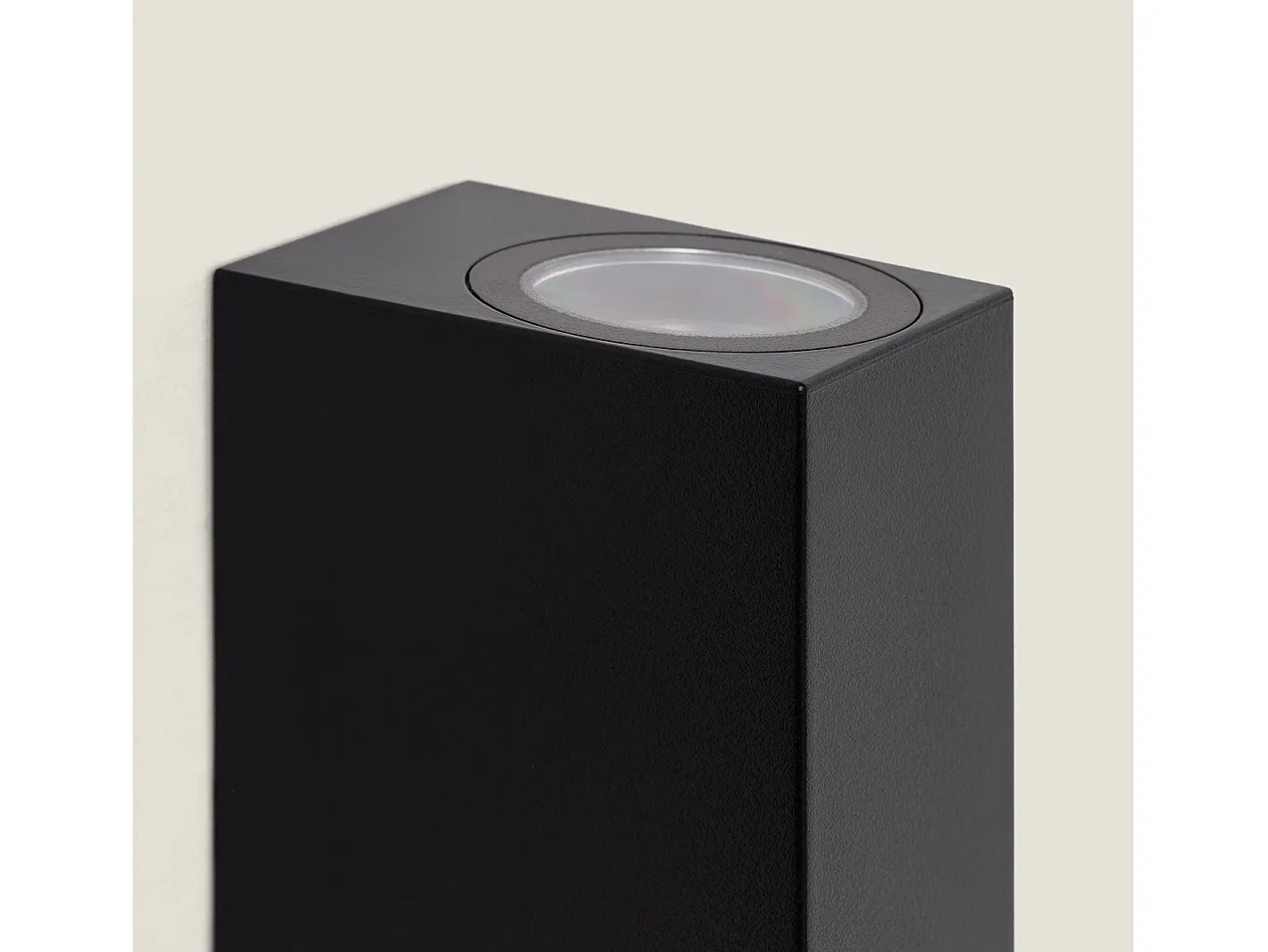 Ledkia Aplique de Pared Exterior Iluminación Doble Cara Miseno Negro Hot