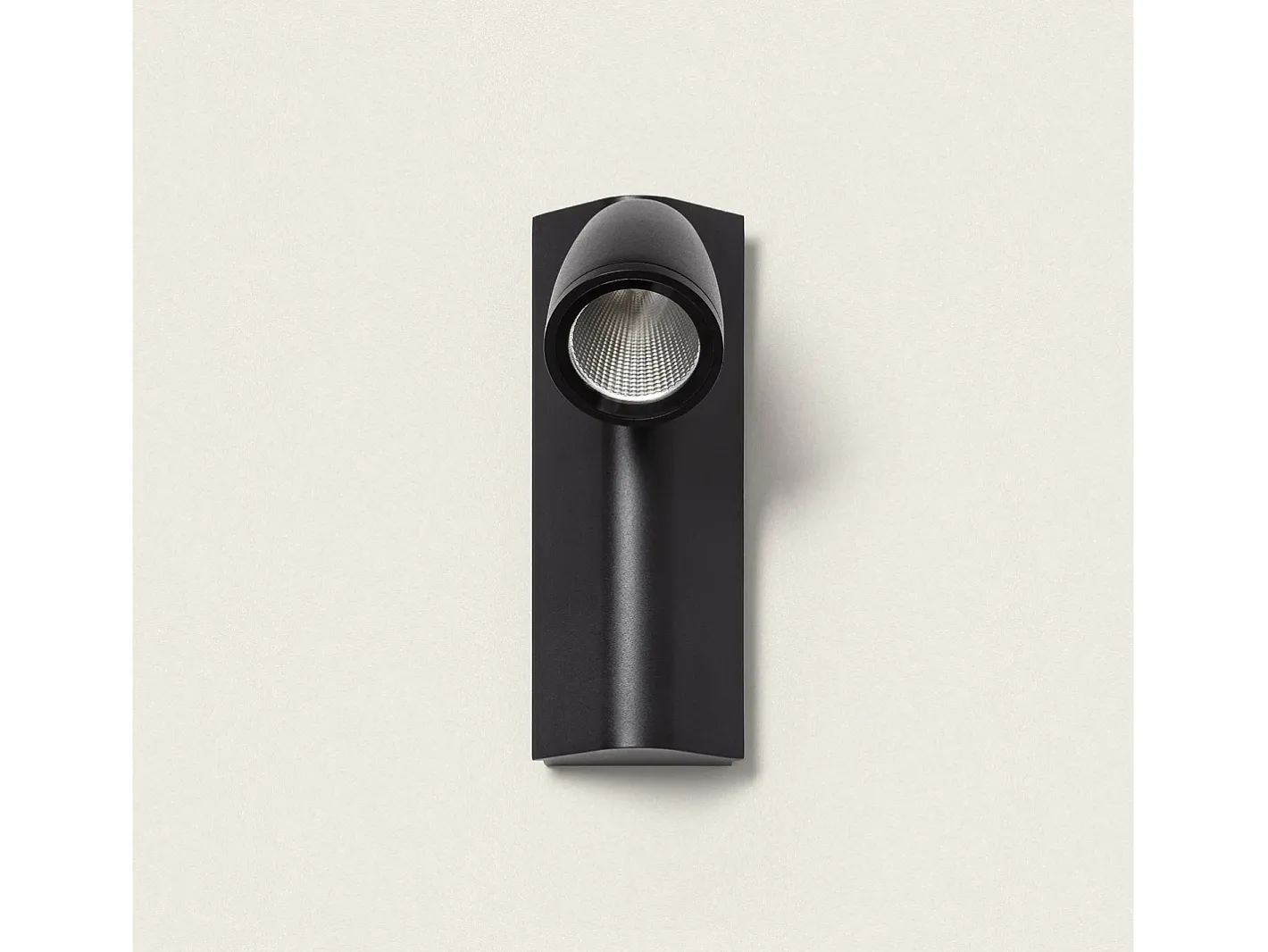 Ledkia Aplique de Pared Exterior LED 6W Aluminio Abel Negro