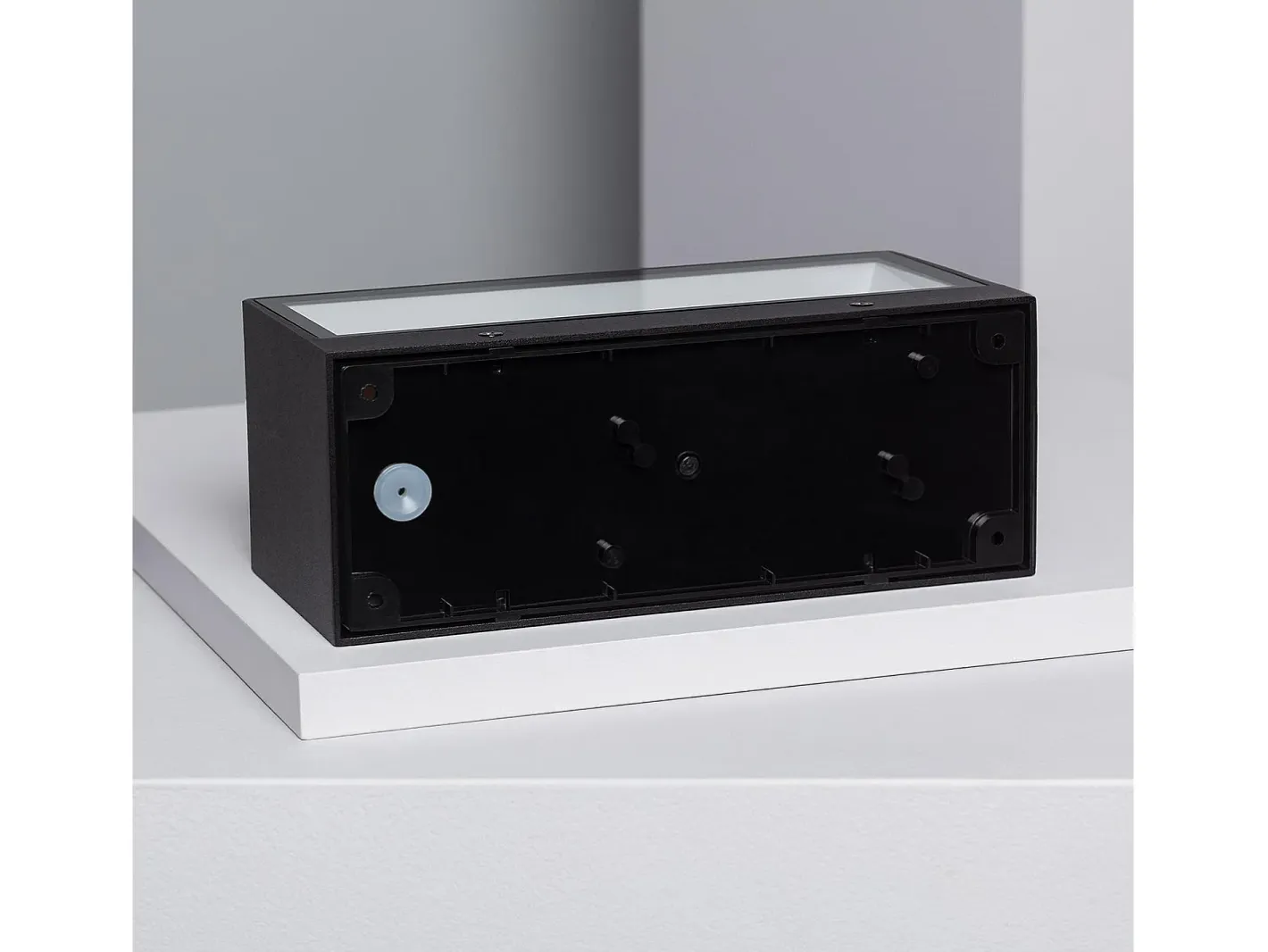Ledkia Aplique de Pared Exterior LED 18W de Aluminio Iluminación Doble Cara CCT Seleccionable Gropius Negro Hot