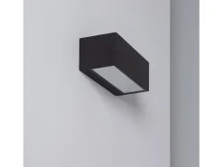 Ledkia Aplique de Pared Exterior LED 18W de Aluminio Iluminación Doble Cara CCT Seleccionable Gropius Negro Hot