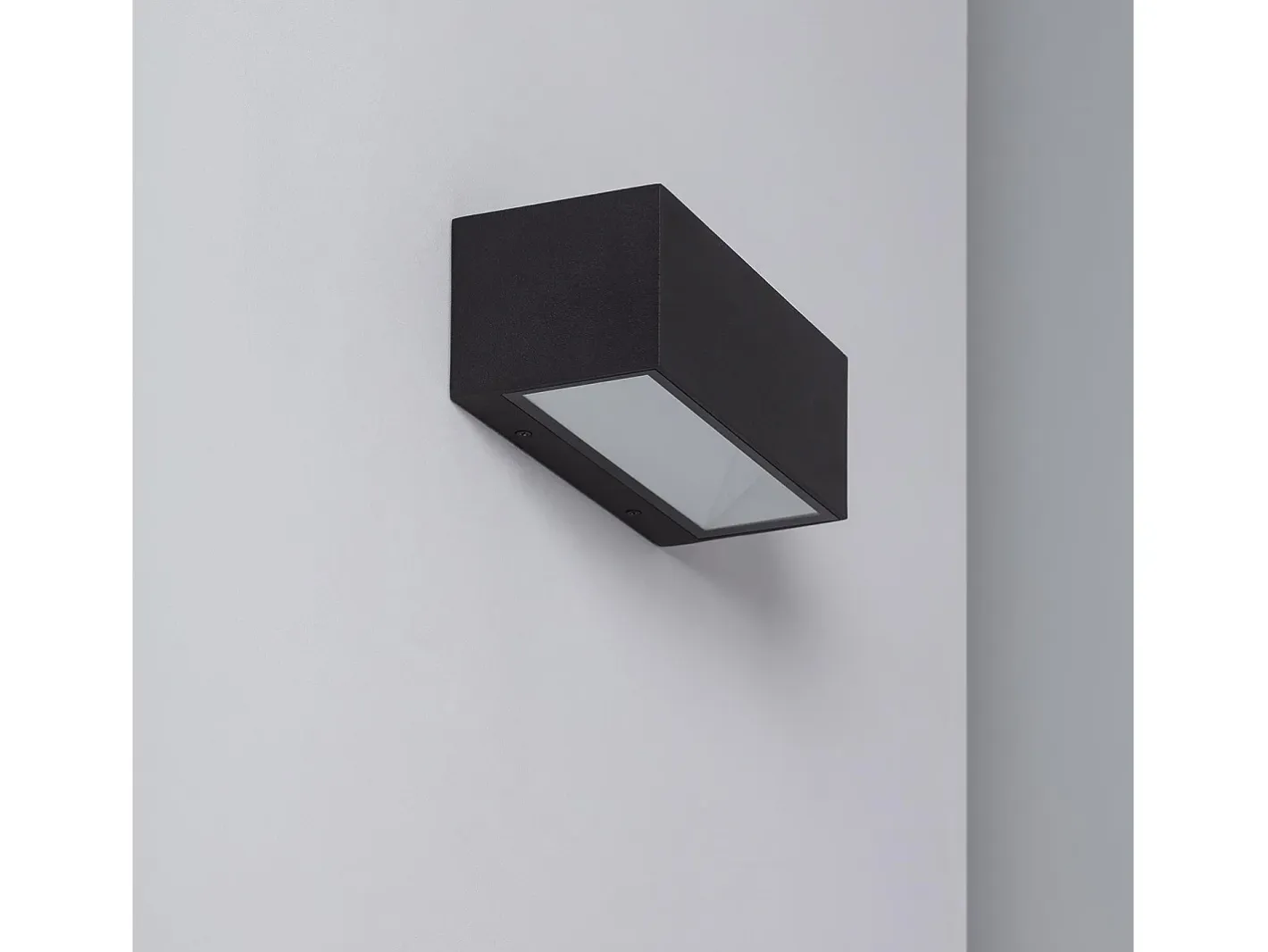 Ledkia Aplique de Pared Exterior LED 18W de Aluminio Iluminación Doble Cara CCT Seleccionable Gropius Negro Hot