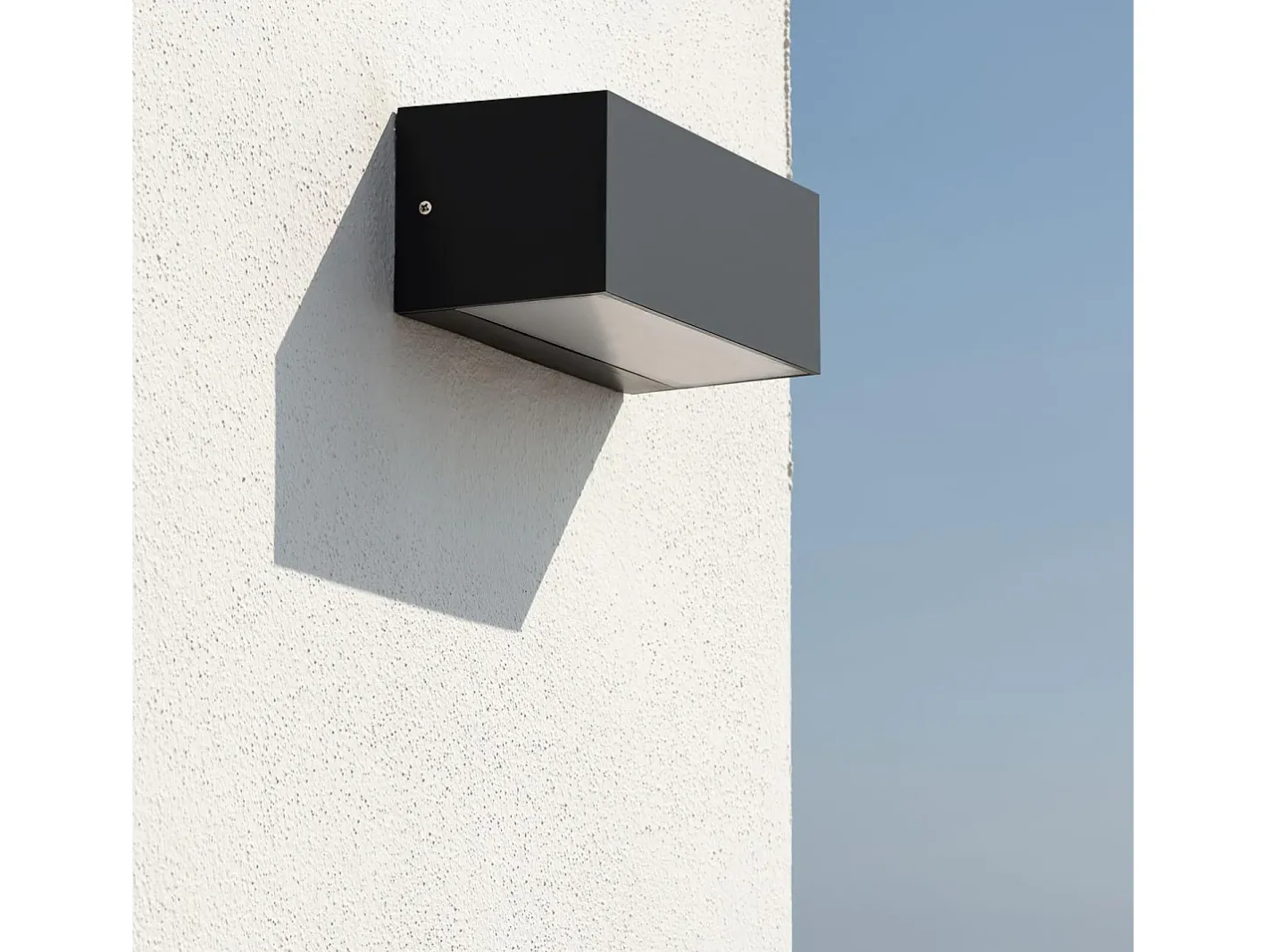 Ledkia Aplique de Pared Exterior LED 18W de Aluminio Iluminación Doble Cara CCT Seleccionable Gropius Negro Hot