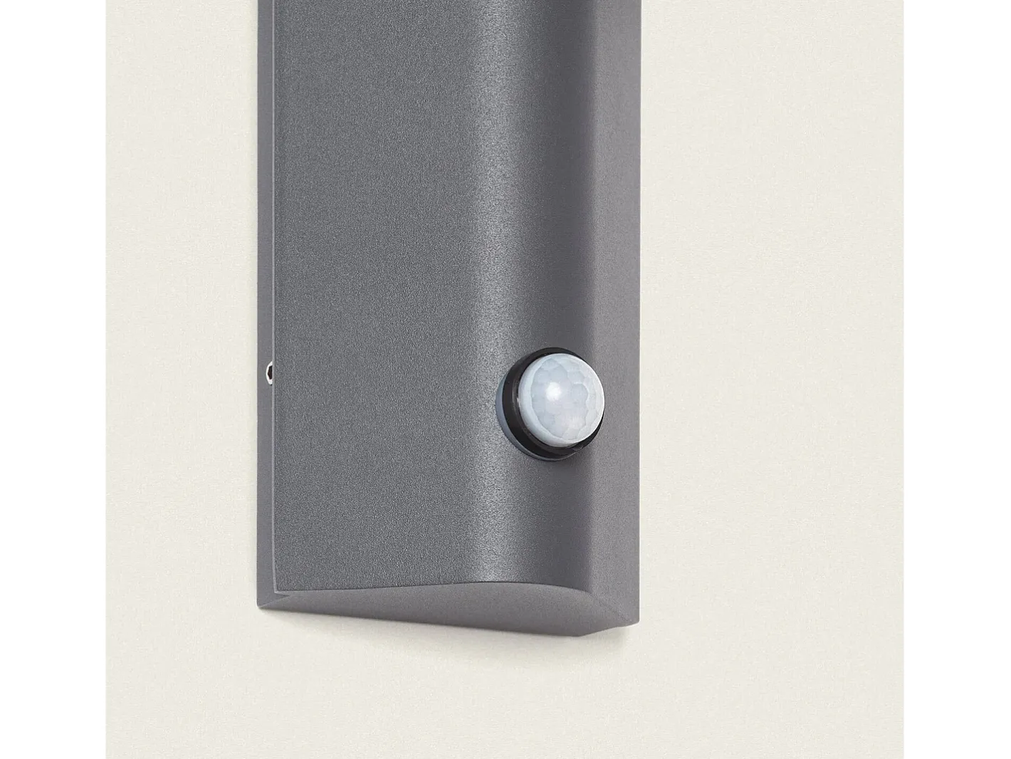 New Ledkia Aplique de Pared Exterior Aluminio con Detector de Movimiento Abel Oscuro Gris
