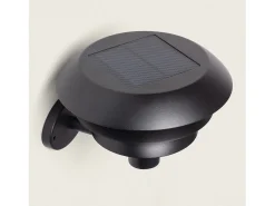 Ledkia Aplique de Pared Exterior Solar LED 1,5W Acero Inoxidable Biel Negro Clearance