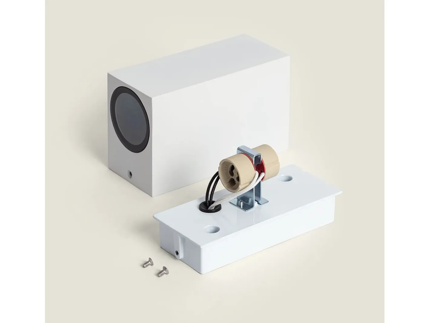 Ledkia Iluminación Exterior-Aplique de Pared Exterior Aluminio Iluminación Doble Cara Miseno Blanco