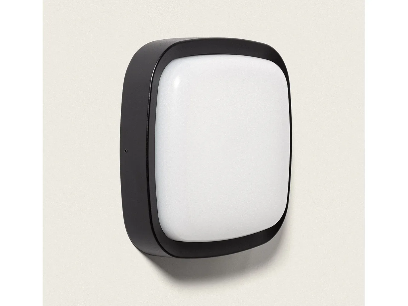 Online Ledkia Aplique de Pared Exterior LED 12W Iluminación Cuadrado Beilen Negro