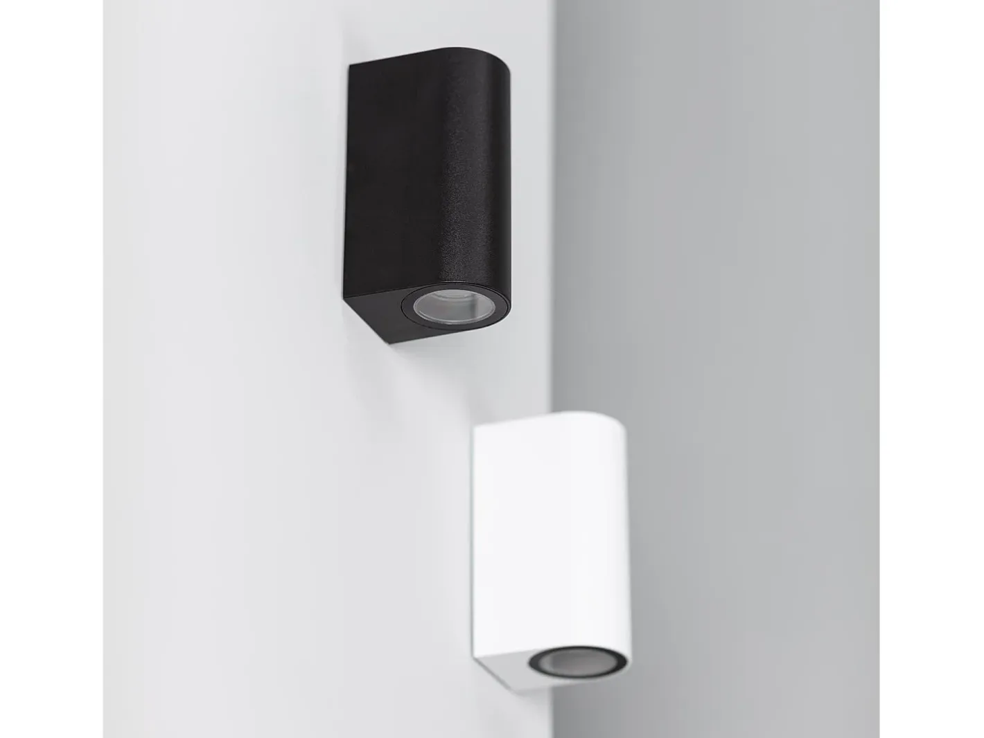 Ledkia Iluminación Exterior-Aplique de Pared Exterior Iluminación Doble Cara Gala Negro
