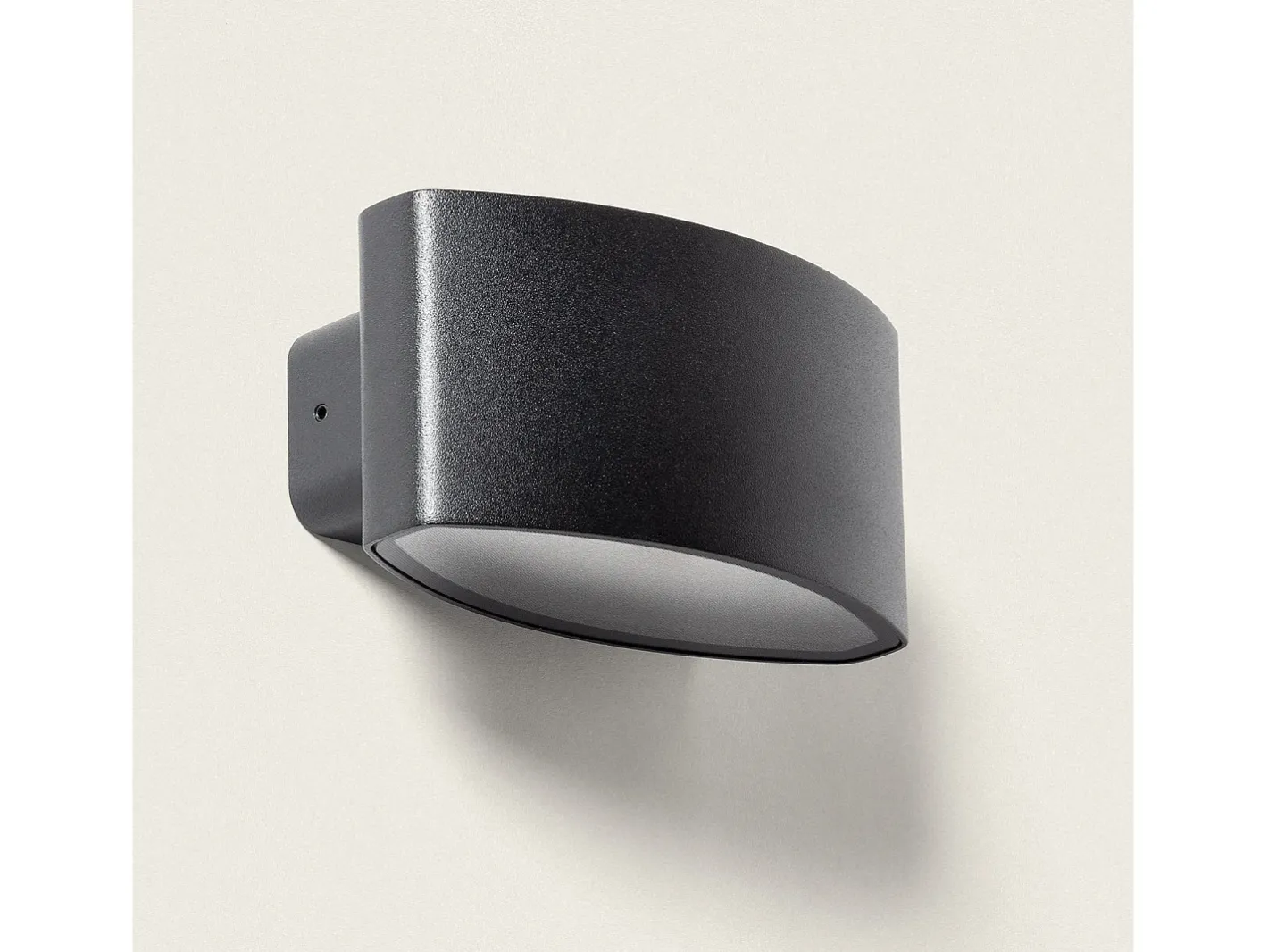 Best Ledkia Aplique de Pared Exterior LED 15W Iluminación Rectangular Masha Negro
