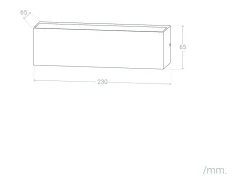 Ledkia Iluminación Exterior-Aplique de Pared Exterior LED 10W Iluminación Doble Cara Rectangular Lena 2700K Blanco Cálido Negro