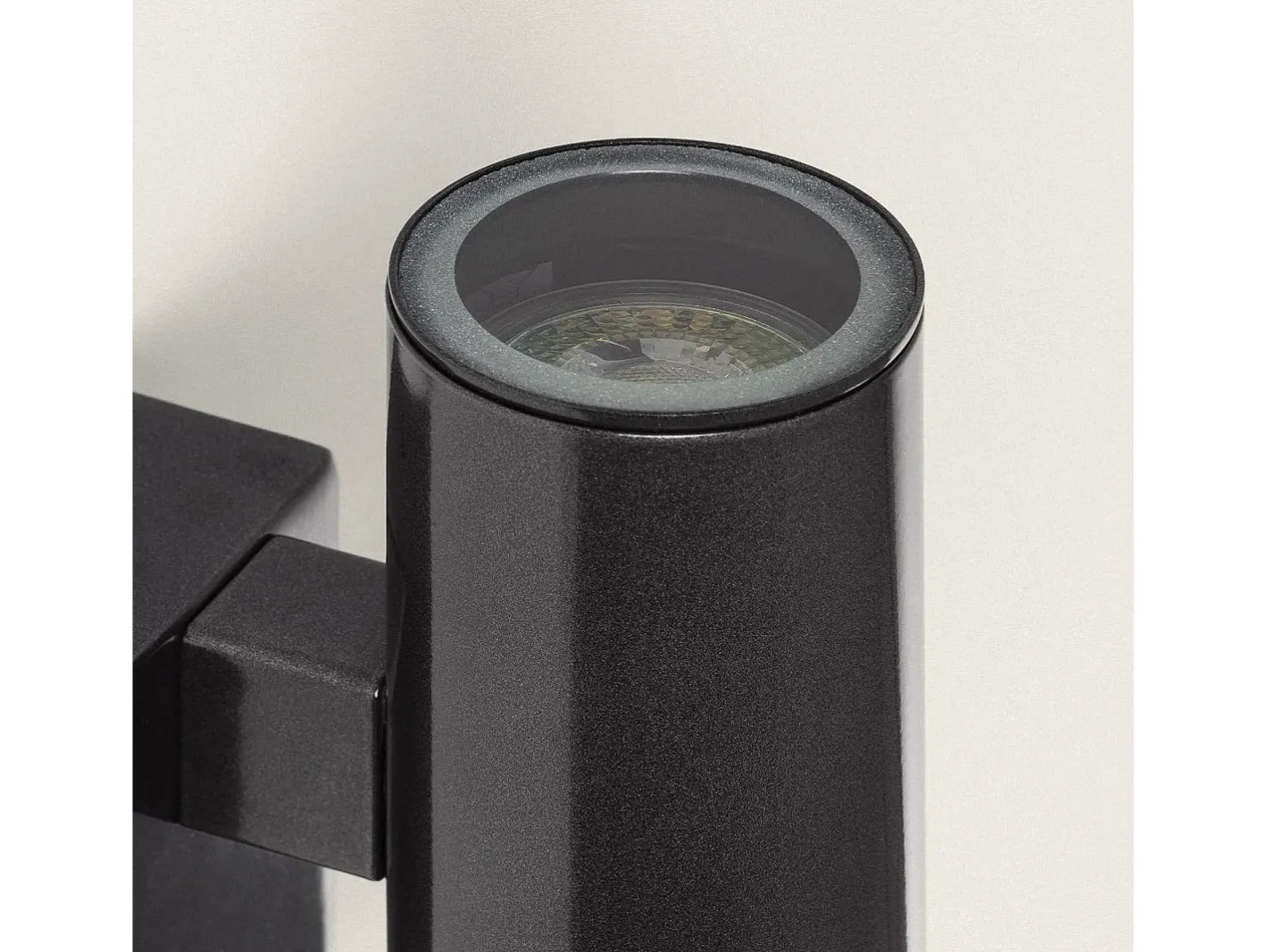 New Ledkia Aplique de Pared Exterior Acero Inoxidable con Sensor PIR Pimlico Antracita Transparente
