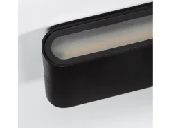 New Ledkia Aplique de Pared Exterior LED 12W Aluminio Iluminación Doble Cara Vesta 2700K Blanco Cálido Negro