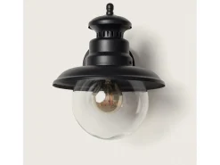 Hot Ledkia Aplique de Pared Exterior Aluminio Lurnea Negro