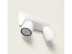 Best Ledkia Aplique de Pared Exterior LED 12W Aluminio Abel Large Dos Focos Oscuro Gris