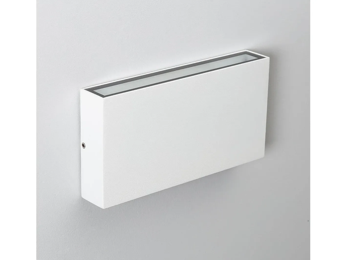 Ledkia Iluminación Exterior-Aplique de Pared Exterior LED 10W Iluminación Doble Cara Rectangular Luming II 4000K Neutro Blanco