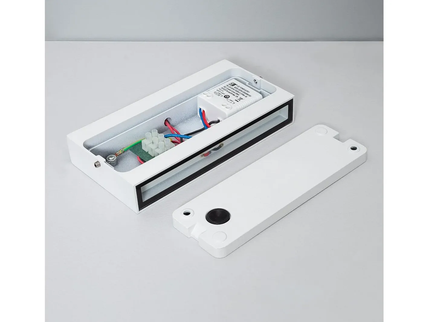 Ledkia Iluminación Exterior-Aplique de Pared Exterior LED 10W Iluminación Doble Cara Rectangular Luming II 4000K Neutro Blanco