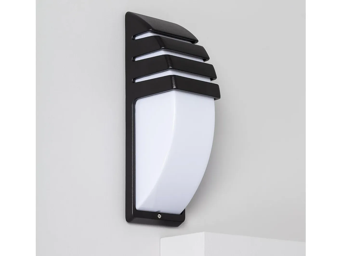Ledkia Iluminación Exterior-Aplique de Pared Exterior Aluminio Titus Grid Negro