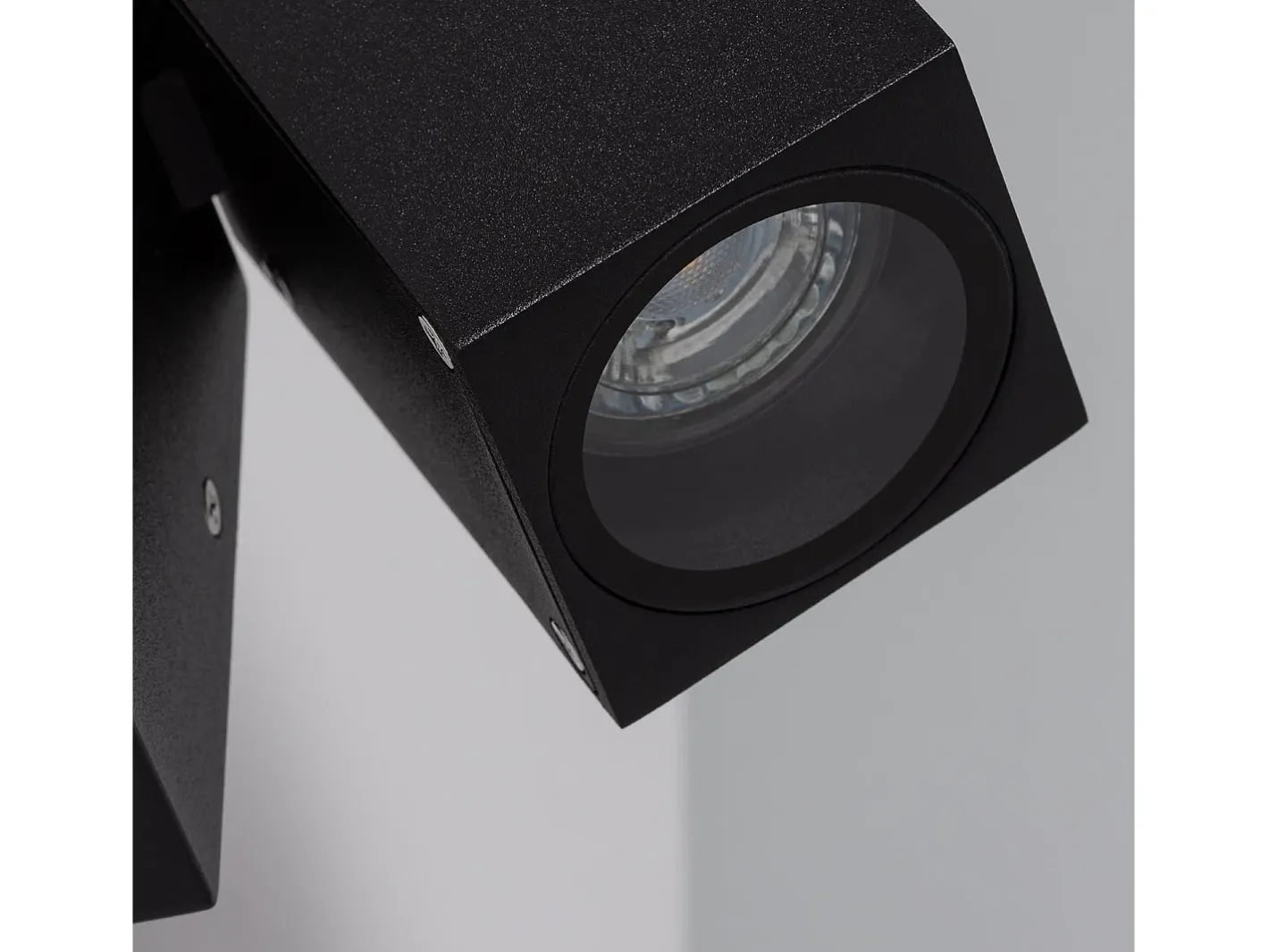 Ledkia Iluminación Exterior-Aplique de Pared Exterior Aluminio Cuadrado Onuba Negro