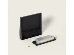 Ledkia Aplique de Pared Exterior LED 6.5W CCT Seleccionable Superficie Cuadrado Jade Negro Best