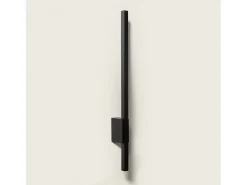 Ledkia Aplique de Pared Exterior Lineal LED 12W 80cm Aluminio Milen Negro Clearance