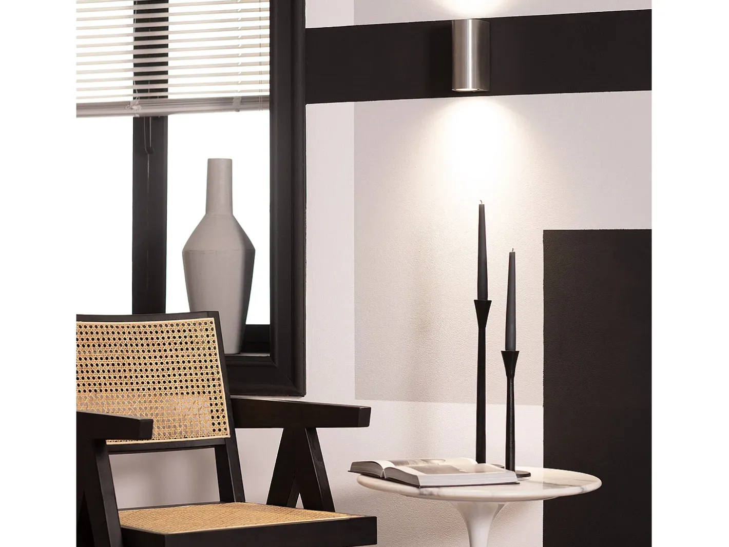 Ledkia Aplique de Pared Exterior Aluminio Iluminación Doble Cara Big Gala Plateado Outlet