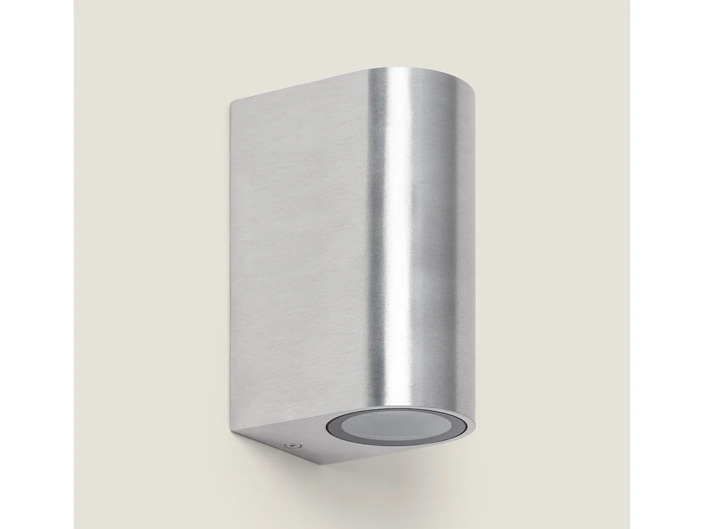 Ledkia Aplique de Pared Exterior Aluminio Iluminación Doble Cara Big Gala Plateado Outlet