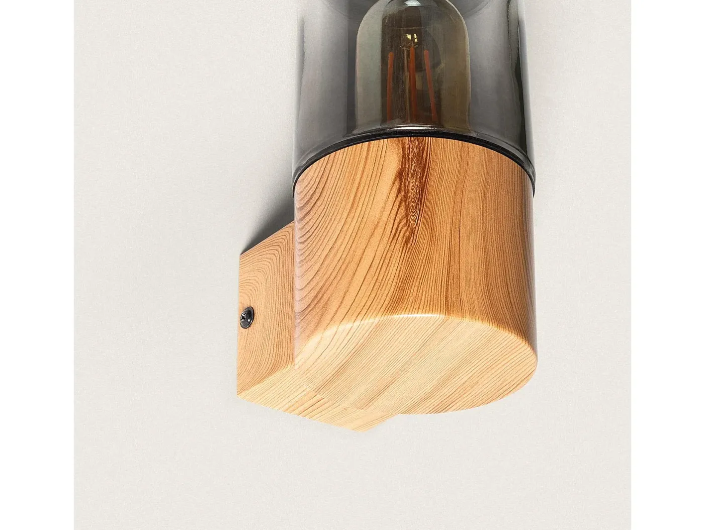 Ledkia Iluminación Exterior-Aplique de Pared Exterior Acero Inoxidable Emley Marrón claro Marru00f3n