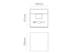 Aplique de pared LED Beneito Faure Lek Sensor con sensor de movimiento, 6 W, 3000 K, carga USB-C, IP54 - Aplique de pared Corten Marru00f3n chocolate Online