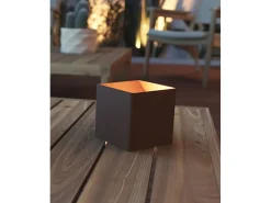 Aplique de pared LED Beneito Faure Lek Sensor con sensor de movimiento, 6 W, 3000 K, carga USB-C, IP54 - Aplique de pared Corten Marru00f3n chocolate Online