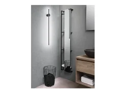 Aplique de pared LED CLOCK en aluminio 12W 3000K Perenz 65 cm Negro Best