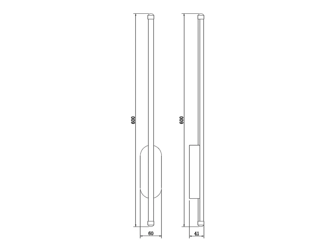 Ledkia Aplique Para Pared-Aplique de Pared LED con Batería USB Recargable Metal Aura Negro