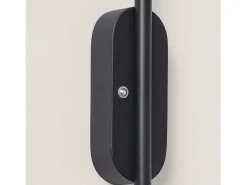 Ledkia Aplique Para Pared-Aplique de Pared LED con Batería USB Recargable Metal Aura Negro