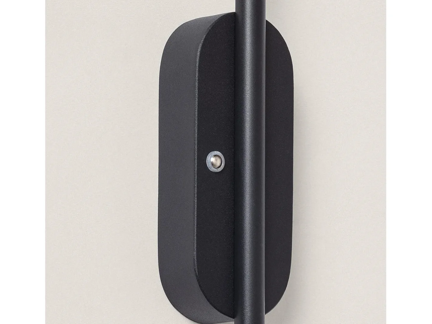 Ledkia Aplique Para Pared-Aplique de Pared LED con Batería USB Recargable Metal Aura Negro