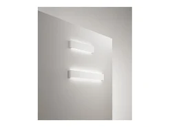 Hot Aplique de pared LED de 12 W, pintable en yeso mate, 3000 K, 960 lm, difusor coloreable - Perenz - Blanco