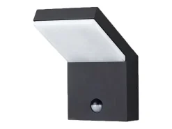 Discount Aplique de pared LED IP54 18W con sensor, 2200K/2700K/3000K, sensor de movimiento y sensor crepuscular Blanco