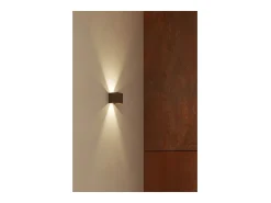 Aplique de pared LED IP54 6,8W con aletas orientables 3000k Negro Discount