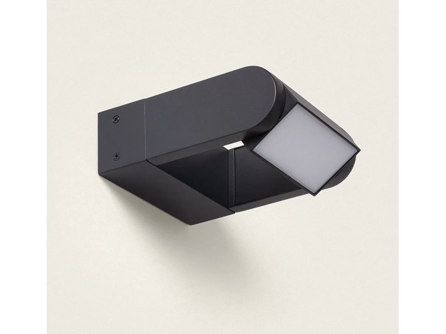 Ledkia Aplique de Pared LED 6W de Aluminio Byum Negro Clearance
