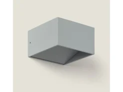 Discount Ledkia Aplique de Pared LED 6W de Aluminio Iluminación Doble Cara Lico Gris Claro 3000K Blanco Cálido Negro