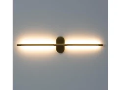 Ledkia Aplique Para Pared-Aplique de Pared LED 11W de Metal InterLight Dorado