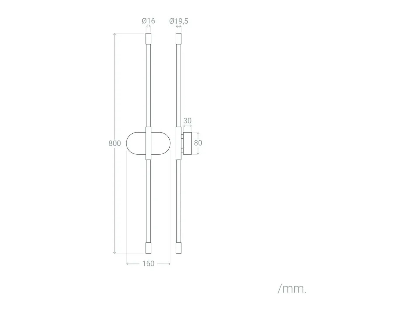 Ledkia Aplique Para Pared-Aplique de Pared LED 11W de Metal InterLight Dorado