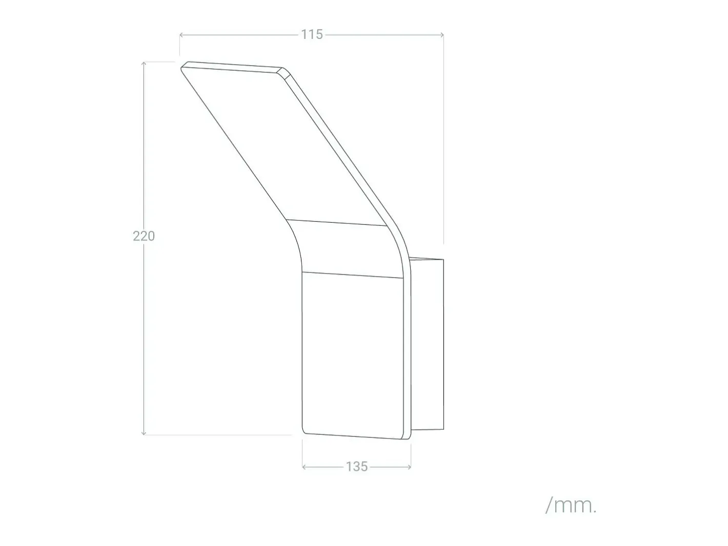 Ledkia Aplique Para Pared-Aplique de Pared LED 6W de Aluminio Lerna 2700K Cálido Blanco