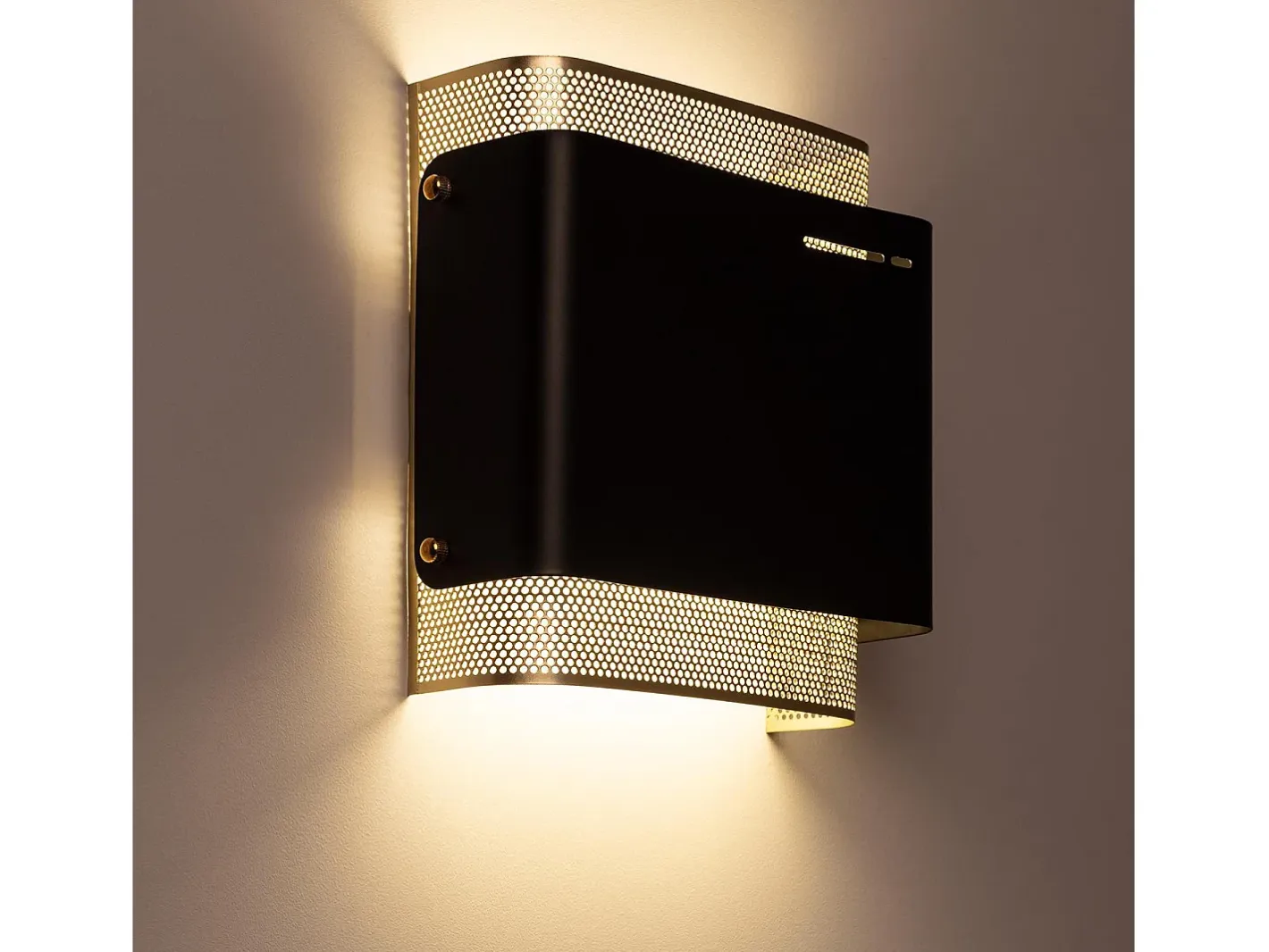 Ledkia Aplique de Pared LED 6W Metal Duchamp Negro Multicolor New