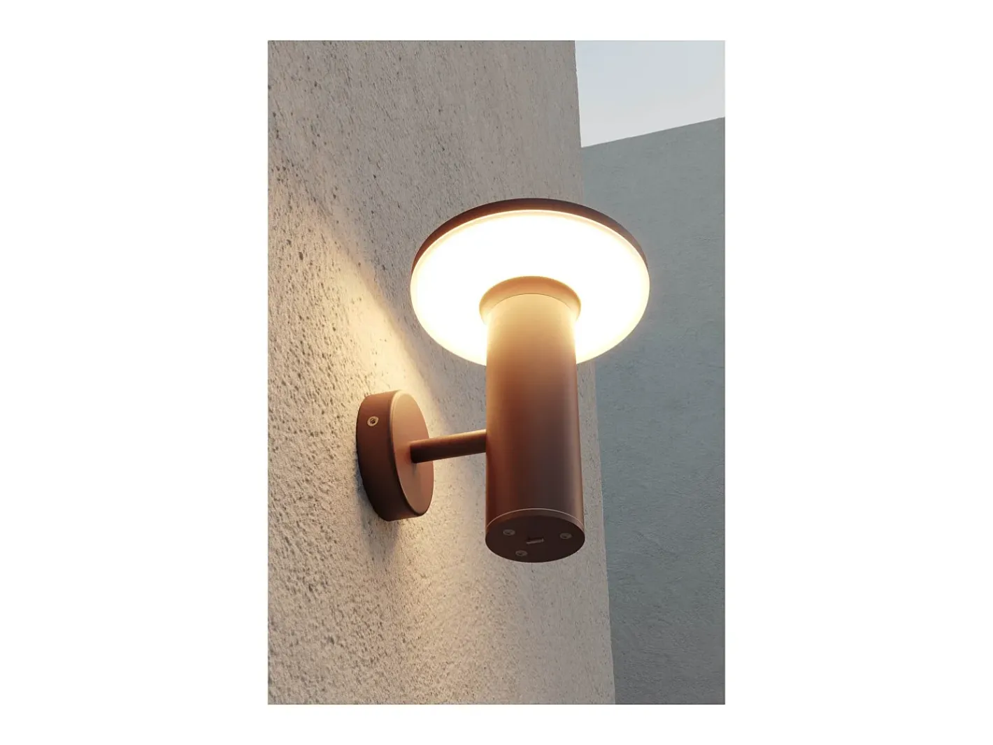 Discount Aplique de pared Mac Corten - Aplique LED de pared de 12 W con interruptor CCT 2700K/3200K/4000K, de aluminio - Beneito & Faure Marru00f3n