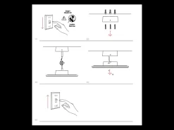 Aplique de pared Mac Mini - Aplique LED de 6 W con interruptor CCT, 2700 K/3200 K/4000 K, aluminio, 360 grados - Beneito & Faure Blanco