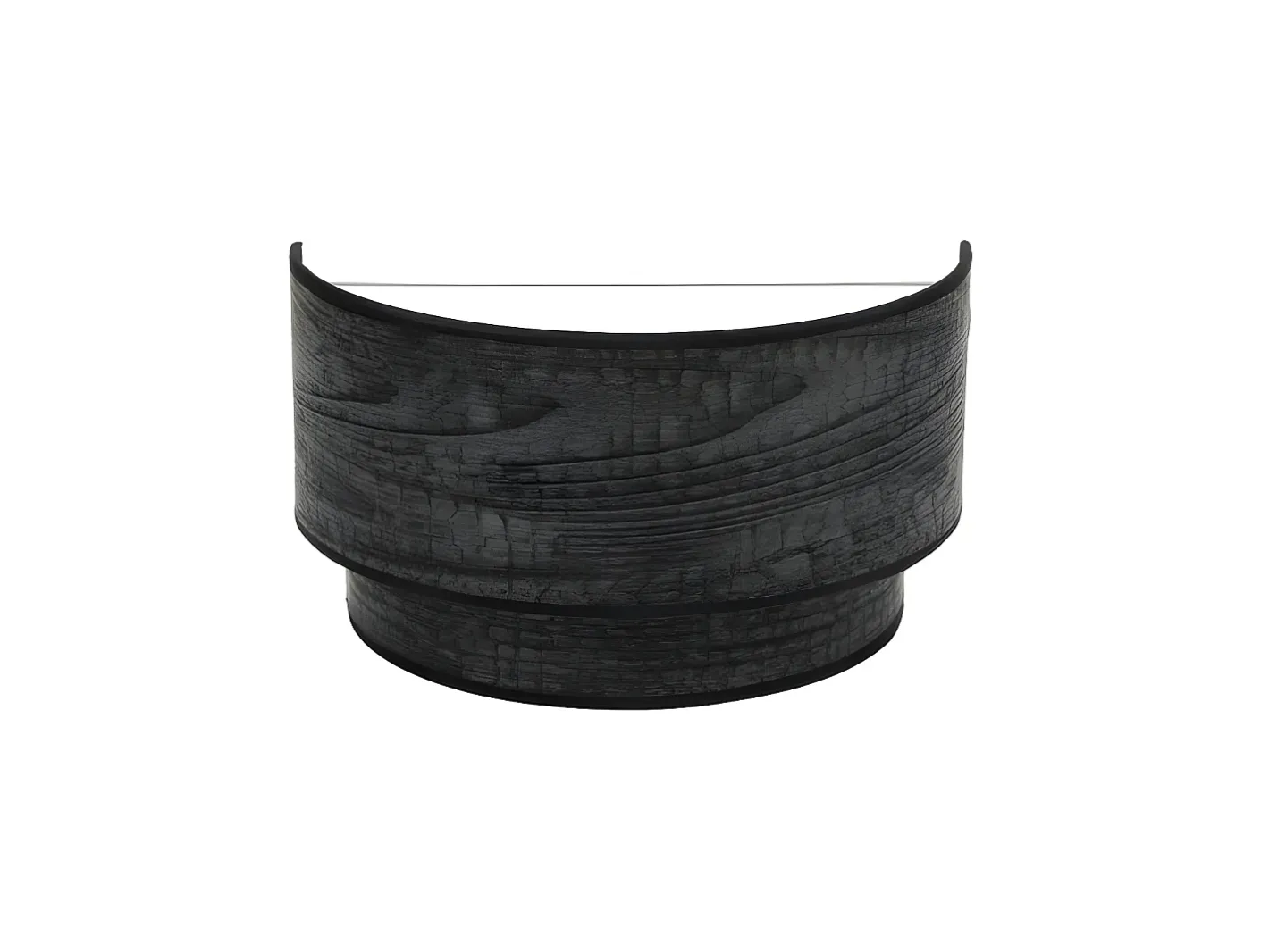 AKUNADECOR Aplique De Pared Modelo Doble Smile Color Madera Negra Marru00f3n Best