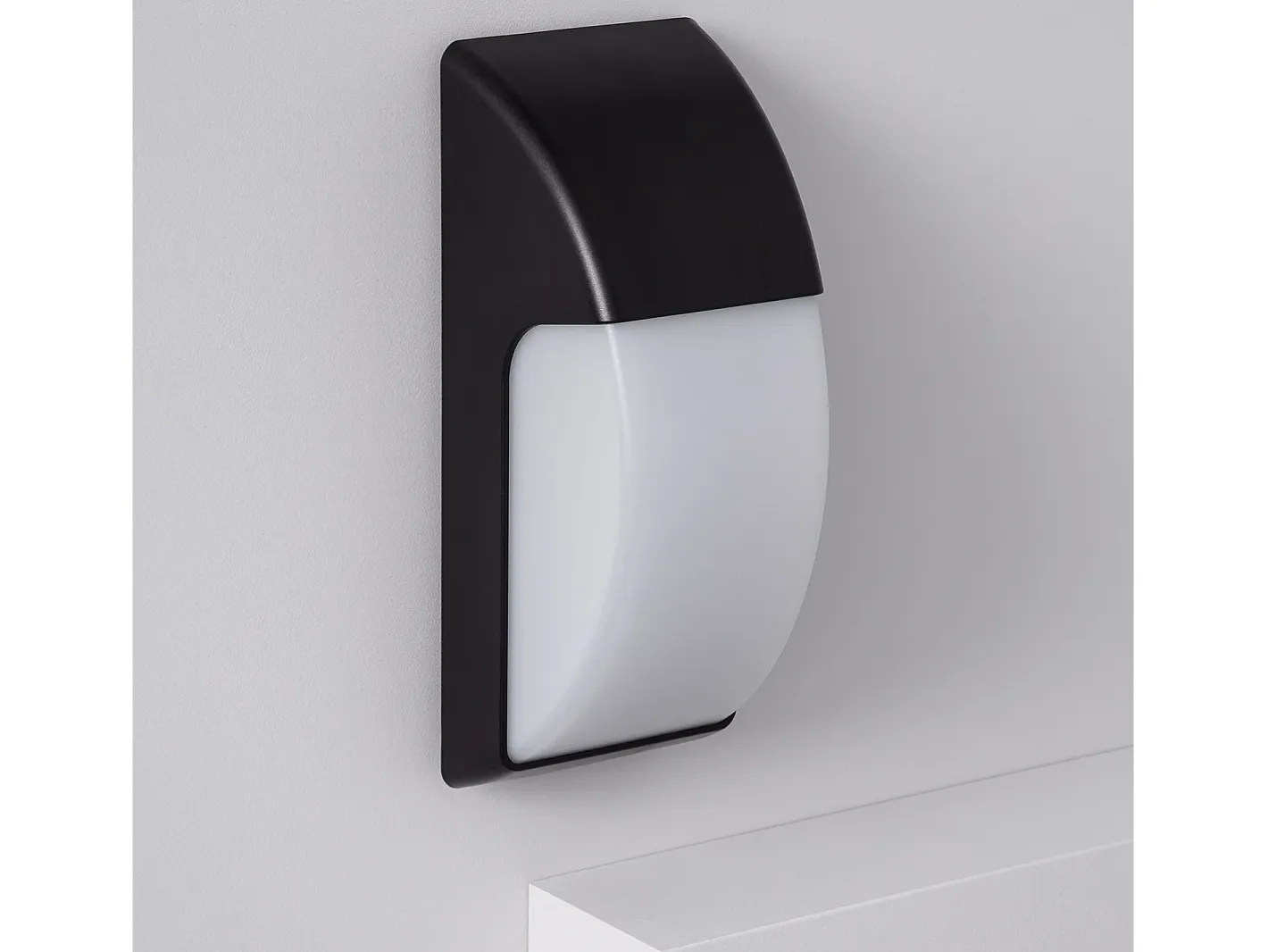 Ledkia Iluminación Exterior-Aplique de Pared para Exterior Titus Negro