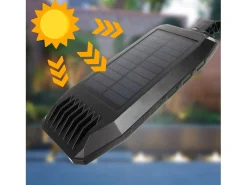 Aplique De Pared Solar Para Exterior Toolight Rsl018 Black Negro Hot