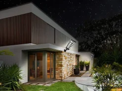 Iluminación Exterior-Aplique De Pared Solar Para Exterior Toolight Rsl017 Black Negro